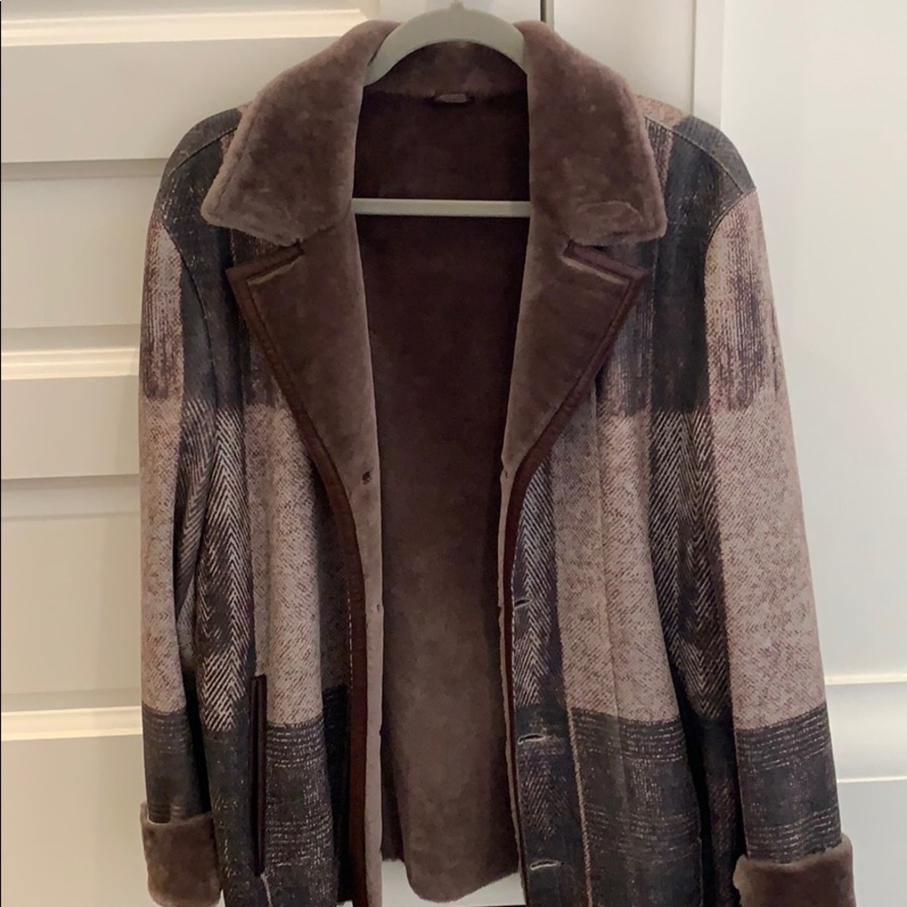 Men sheep skin jacket